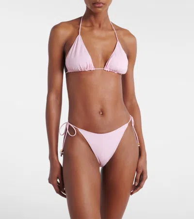 Jacquemus Le Bas De Plage Triangle Bikini Bottom In Pink