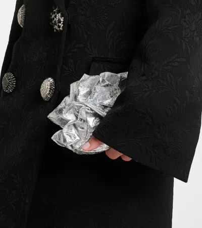 Dries Van Noten Womens Black Rosea Jewel-embellished Woven Coat In Black