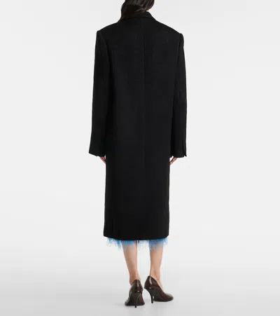 Dries Van Noten Womens Black Rosea Jewel-embellished Woven Coat In Black