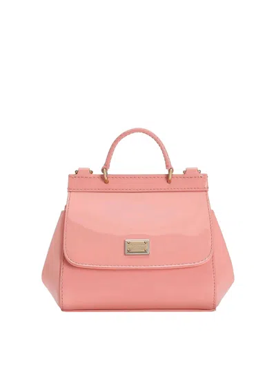 Dolce & Gabbana Sicily Top-handle Flap Tote Bag In Pink