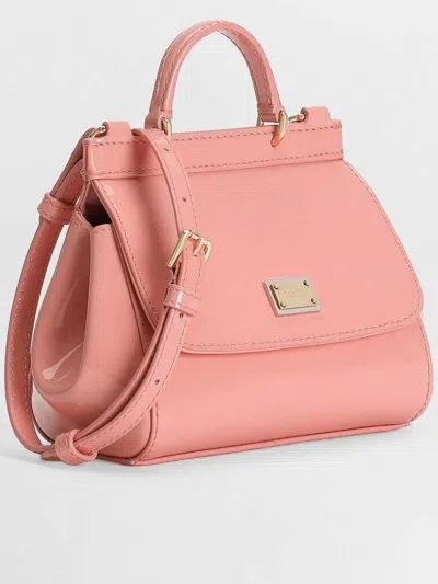 Dolce & Gabbana Sicily Top-handle Flap Tote Bag In Pink
