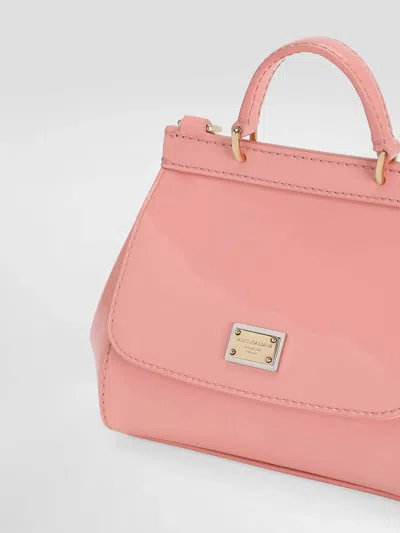 Dolce & Gabbana Sicily Top-handle Flap Tote Bag In Pink