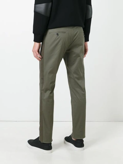 Shop Les Hommes 'pantalone' Trousers In Green