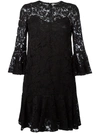 VALENTINO ruffled guipure lace mini dress,DRYCLEANONLY