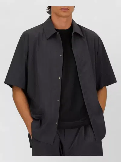 Herno Stretch-cotton Jersey T-shirt With Scuba Details In Black