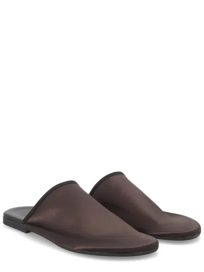 Alysi Brown Polyamide Flats