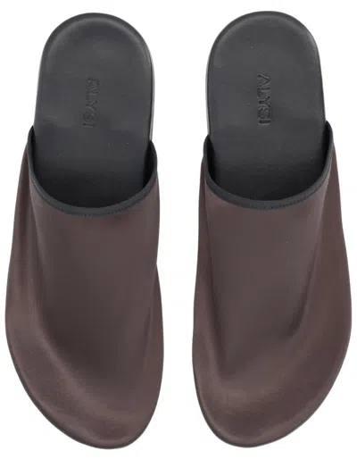 Alysi Brown Polyamide Flats