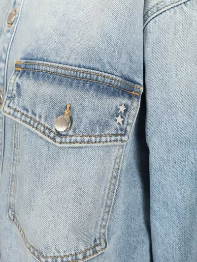 Icon Denim Oversized Denim Jacket In Blue