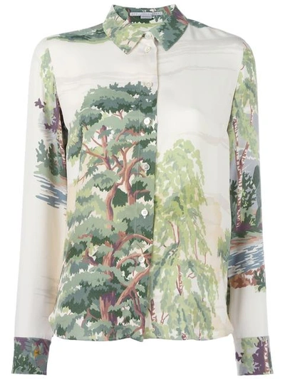 Stella Mccartney Tree Print Shirt In Multicolour