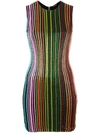 Balmain Beaded Rainbow Mini Dress