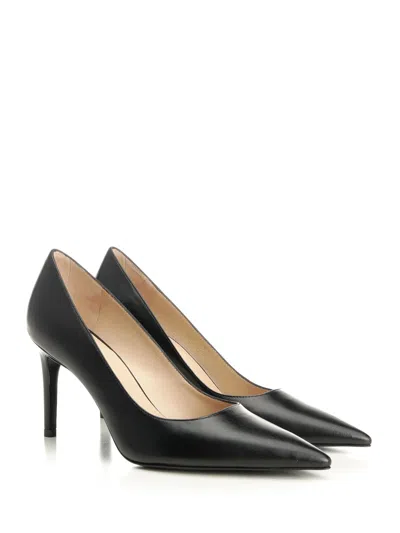 Stuart Weitzman 75mm Stuart Power Pointed-toe Stiletto Pumps In Black
