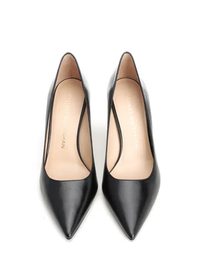 Stuart Weitzman 75mm Stuart Power Pointed-toe Stiletto Pumps In Black