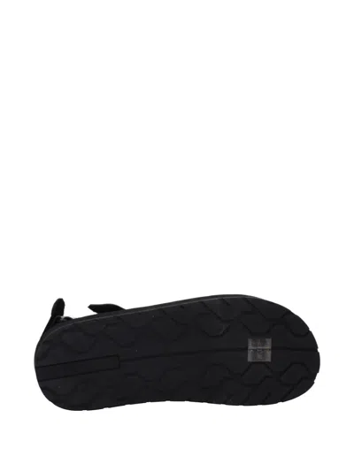 Prada Touch-strap Platform Sandals In Black