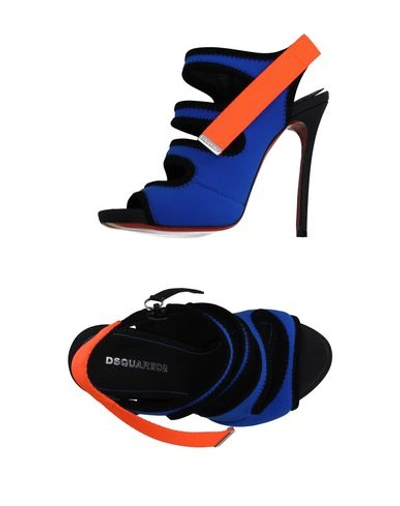 Shop Dsquared2 Sandals In Bright Blue
