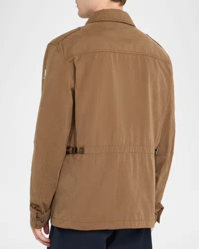 Moncler Amnicon Button-up Jacket In Brown