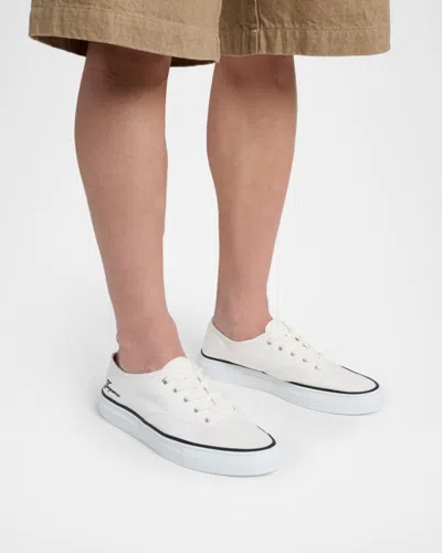 Jacquemus Les Fefe Low Top Sneakers Rubber Sole In White