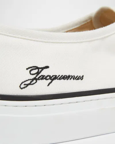 Jacquemus Les Fefe Low Top Sneakers Rubber Sole In White