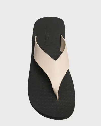 The Row Dune Classic Leather Thong Sandals In Blue