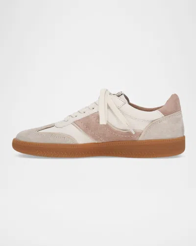 Frye Milly Mixed Leather Low-top Sneakers In Multi