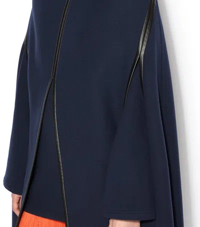 Alaïa Wool Cape In Blue