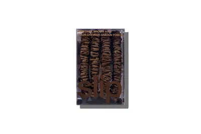 Slip 4-pc. Pure Silk Back-to-basics Skinny Scrunchies Set In Dark Brown