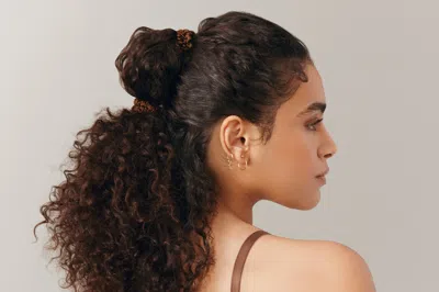 Slip 4-pc. Pure Silk Back-to-basics Skinny Scrunchies Set In Dark Brown