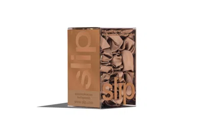 Slip 3-pc. Pure Silk Back-to-basics Assorted Scrunchies Set In Brown