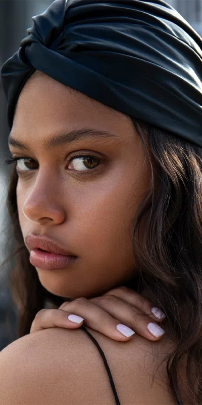 Slip Black Turban