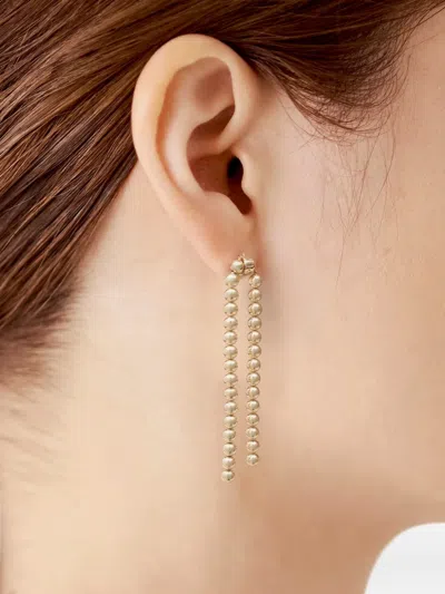 Shihara Node Circle-shaped Stud In Gold