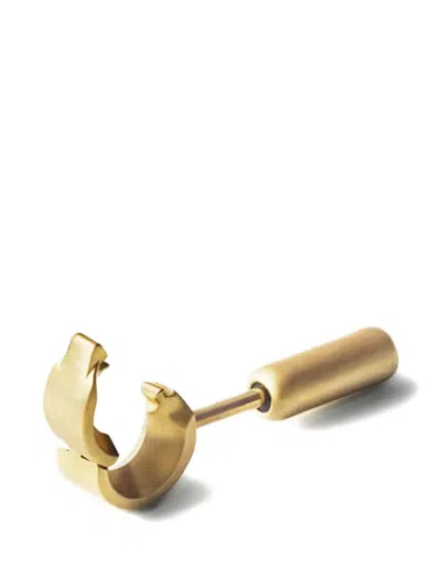 Shihara Node Circle-shaped Matte Stud In Gold