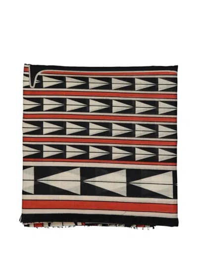 Lanvin Geometric Pattern Scarf In Multi