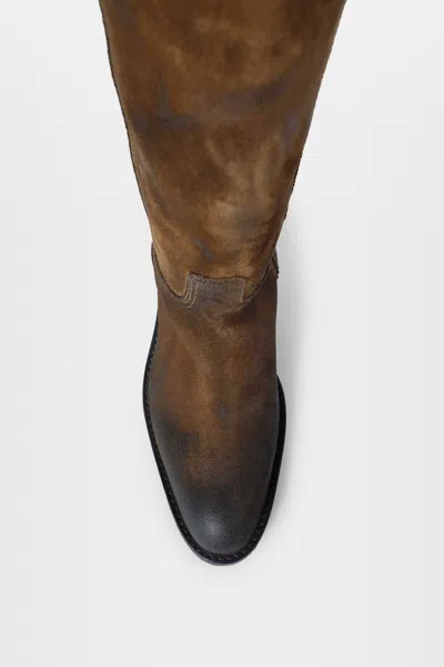 Ann Demeulemeester Laxit Pull On Boots In Brown