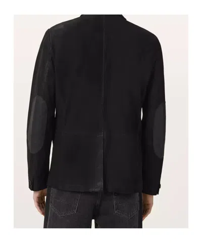 Allsaints Button-up Jacket In Black
