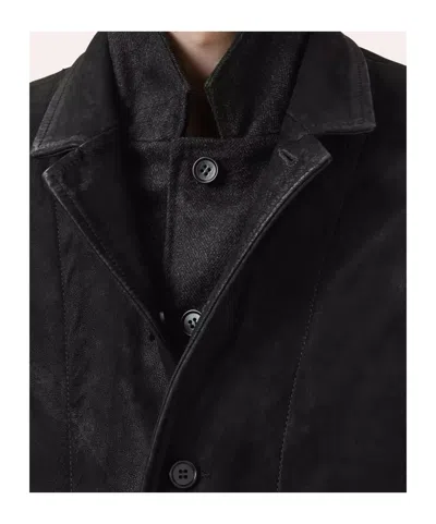 Allsaints Button-up Jacket In Black