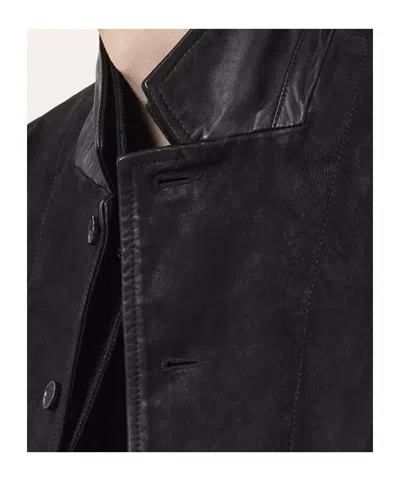 Allsaints Button-up Jacket In Black