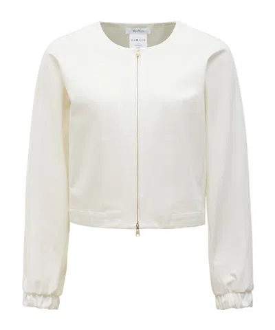 Max Mara Zip Jacket In White