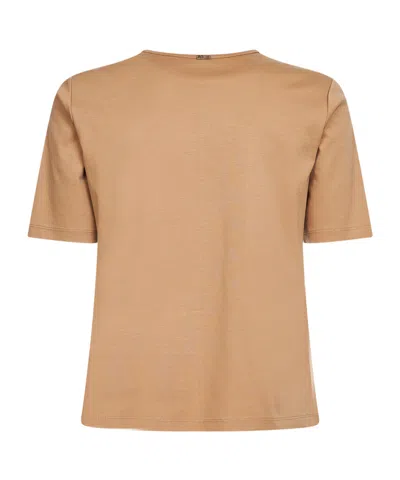 Herno Side-button T-shirt In Brown