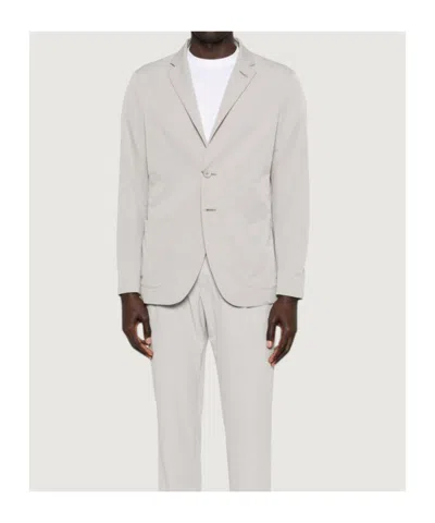 Herno Single-breasted Seersucker Blazer In Multi