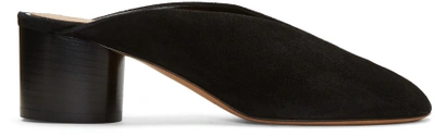 Shop Isabel Marant Black Suede Measha Mules