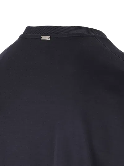 Herno Double-layer Long-sleeve T-shirt In Blue