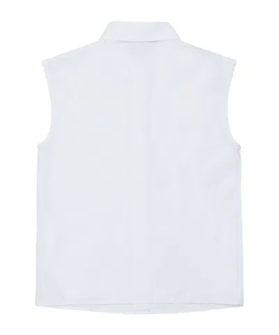N°21 N21 Kids Logo Patch Sleeveless Shirt In Blue
