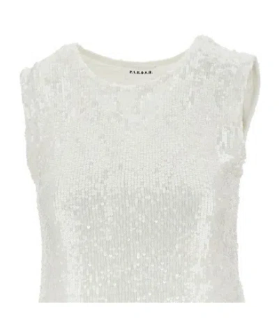 P.a.r.o.s.h . Sequined Top In White