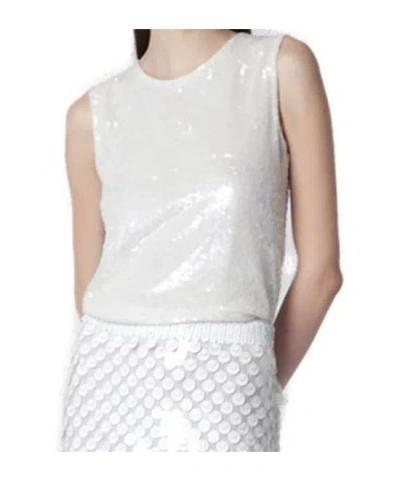 P.a.r.o.s.h . Sequined Top In White