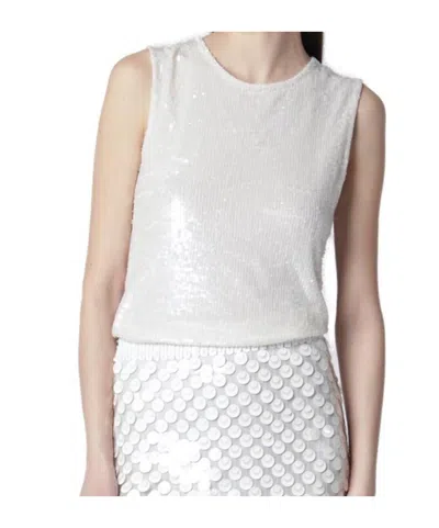 P.a.r.o.s.h . Sequined Top In White