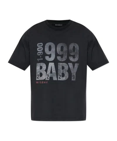 Misbhv Graphic T-shirt In Black