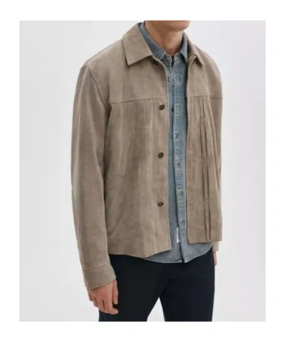 Rag & Bone Polo-collar Jacket In Brown