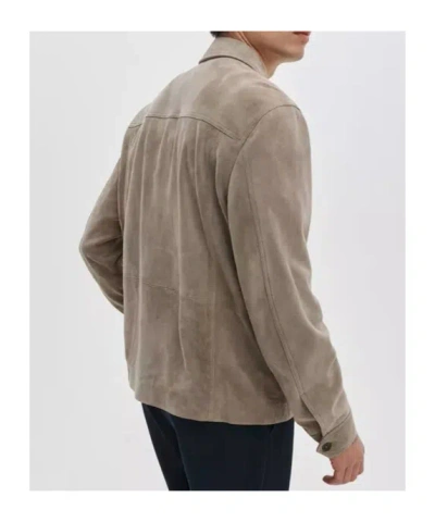 Rag & Bone Polo-collar Jacket In Brown