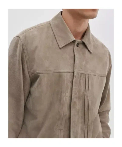 Rag & Bone Polo-collar Jacket In Brown