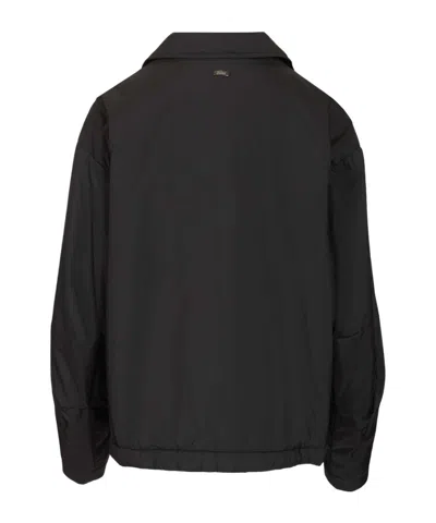 Herno Short Drawstring Jacket In Black