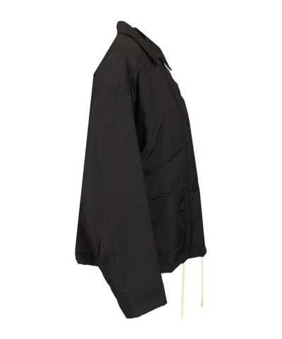 Herno Short Drawstring Jacket In Black
